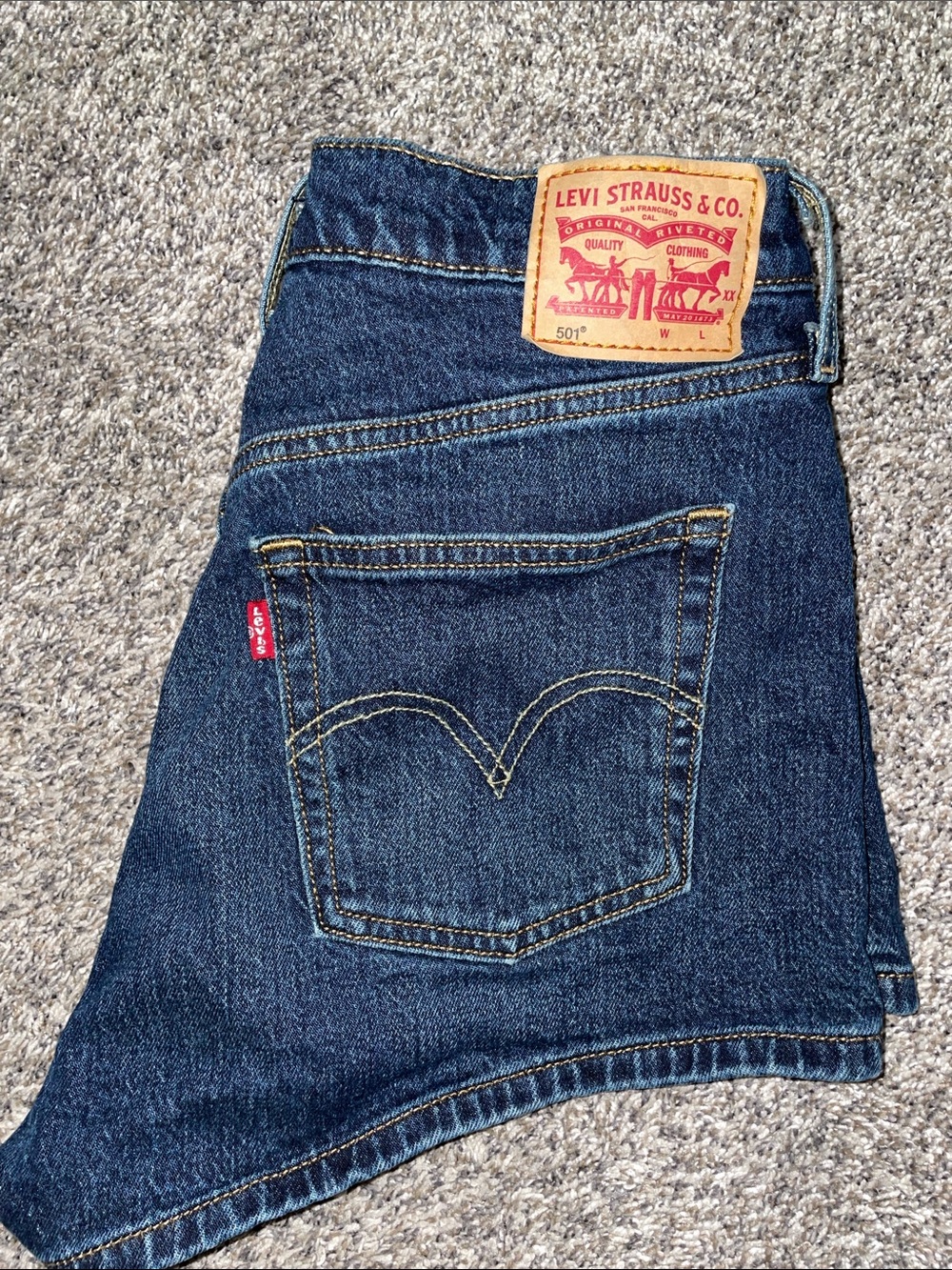 Levi’s 501 Denim High Rise Short Shorts